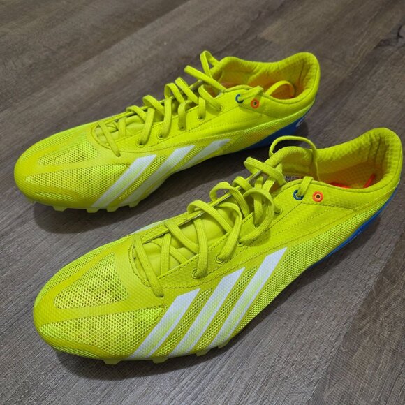 Adidas Sprintstar IV Track & Field Spikes Yellow/White Blue Men’s 13 (B40813) - Picture 1 of 8
